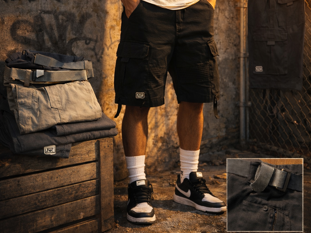 JMC cargo shorts collection